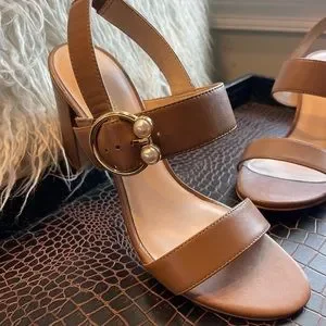サンダル・ミュール STUART WEITZMAN Women Sandals SK646 Y0B Brown Stuart Weitzman | Shoes | Stuart Weitzman Pearlring Block 75